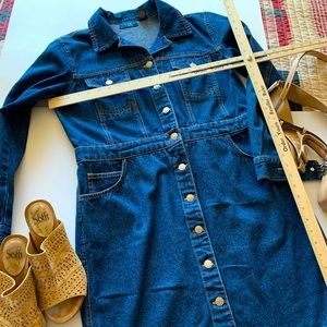 Button down denim dress by Rag size Large